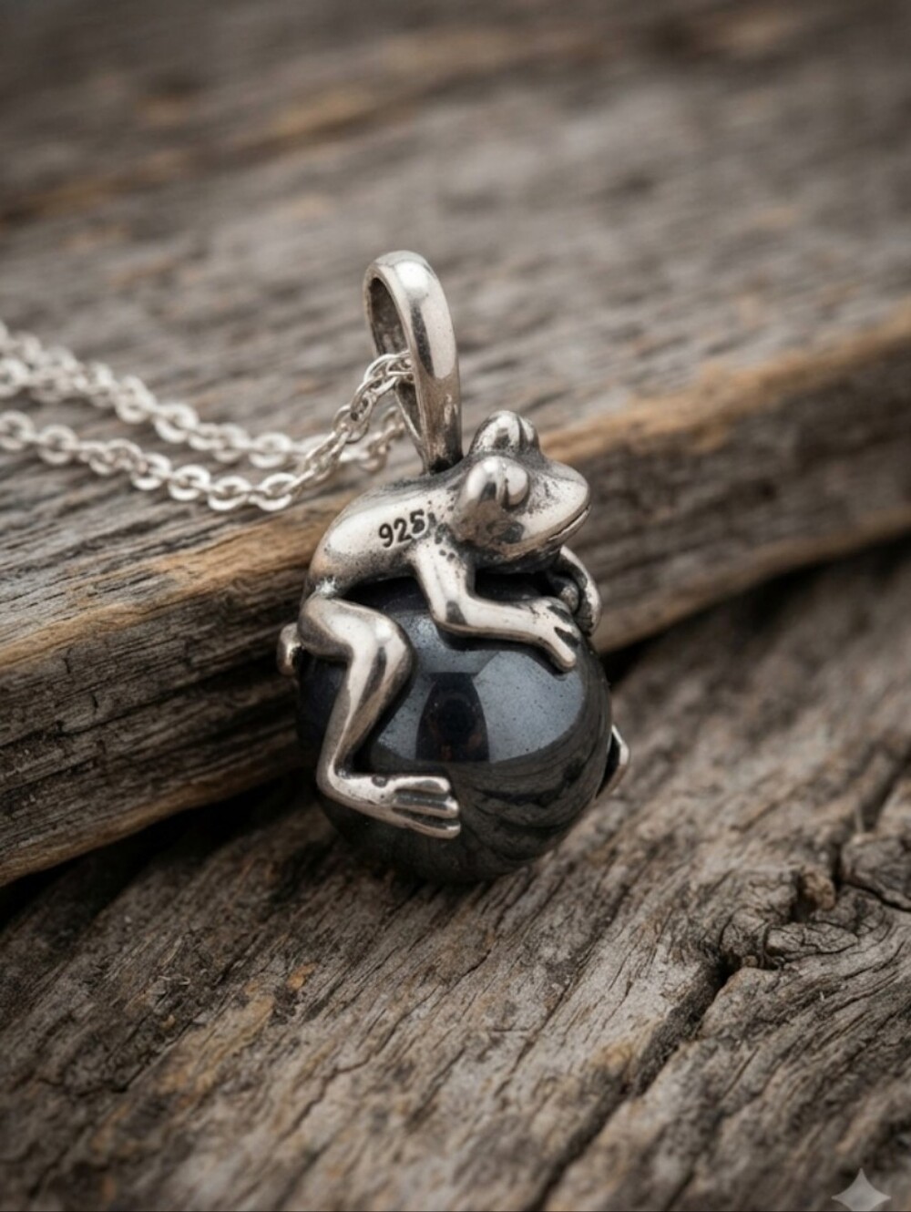 Sterling Silver Frog NECKLACE